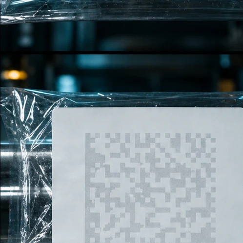 Бледно напечатанный DataMatrix